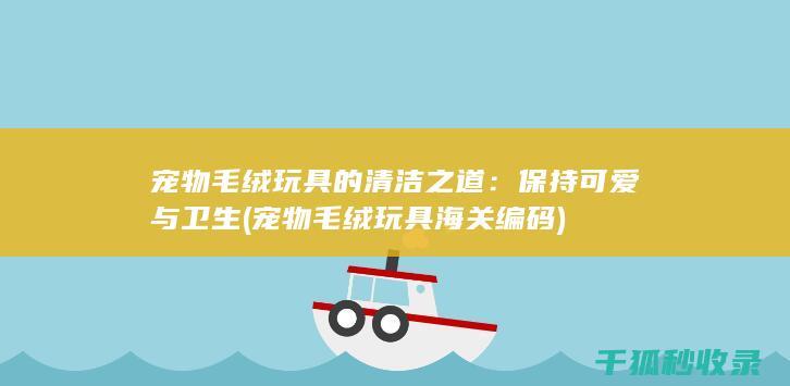 宠物毛绒玩具的清洁之道：保持可爱与卫生 (宠物毛绒玩具海关编码)