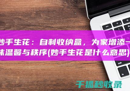 妙手生花：自制收纳盒，为家增添一抹温馨与秩序 (妙手生花是什么意思)