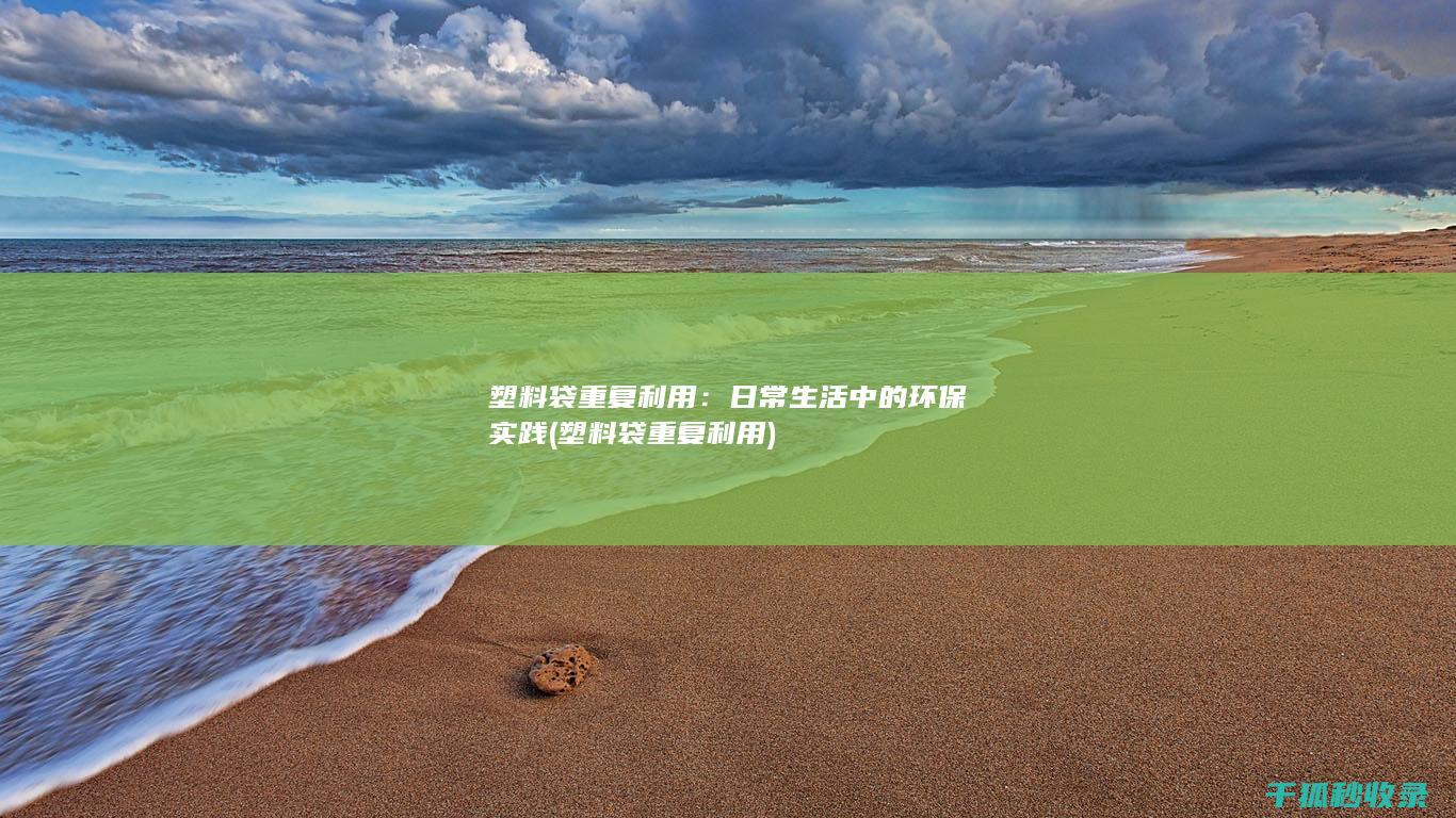 塑料袋重复利用：日常生活中的环保实践 (塑料袋重复利用)