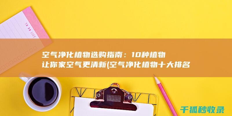 空气净化植物选购指南：10种植物让你家空气更清新 (空气净化植物十大排名)